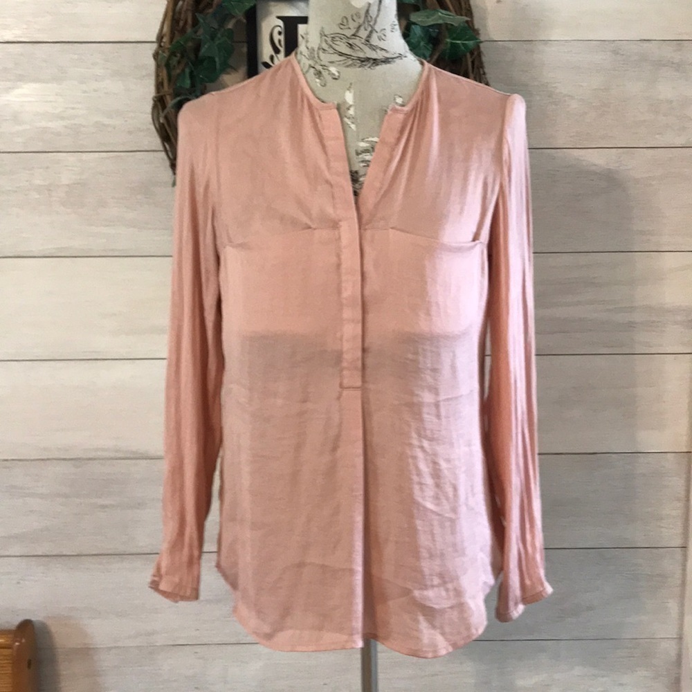 Zara Pink Long Sleeve Top XS